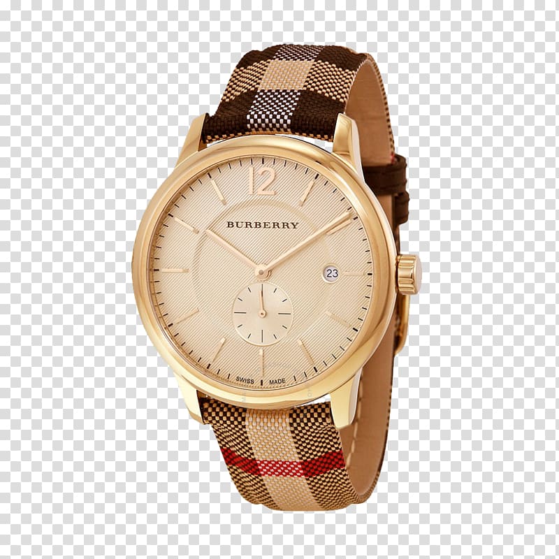 Automatic watch Burberry Clock Chronograph, burberry transparent background PNG clipart
