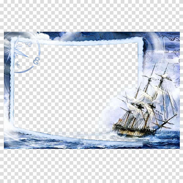 brown boat painting, Solomianka District Sailing ship, Navigation Frame transparent background PNG clipart