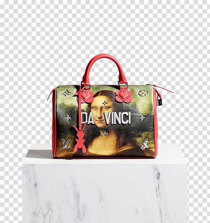 Mona Lisa Louis Vuitton Handbag Art, bag transparent background PNG clipart