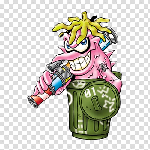 Digimon Waste container Wikia, Cartoon trash monster transparent background PNG clipart