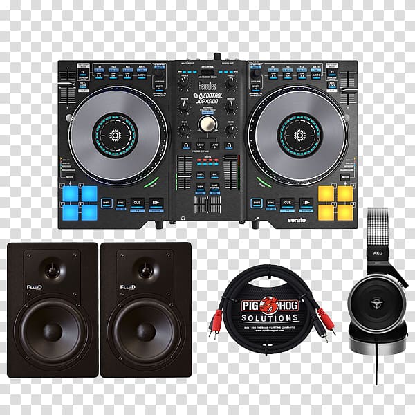 DJ controller Disc jockey Hercules DJ Control Jogvision Audio Mixers Serato Audio Research, others transparent background PNG clipart