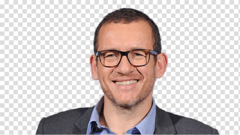 men's black and gray suit, Dany Boon Glasses transparent background PNG clipart