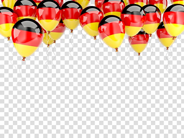 Flag of Germany , balloon decoration transparent background PNG clipart