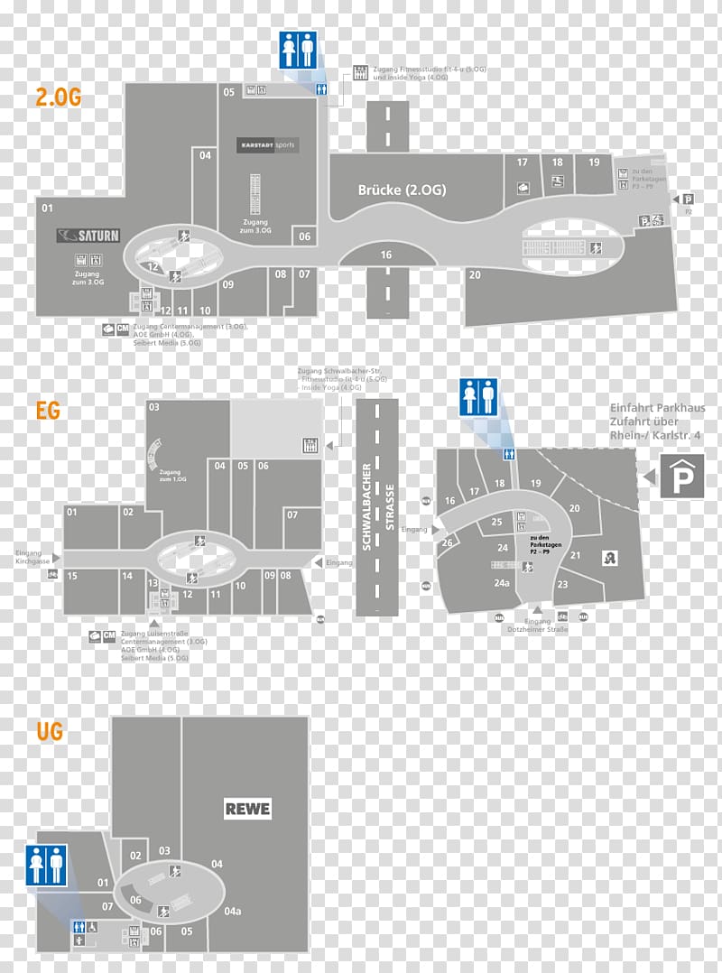 Parkhaus LuisenForum Lilien-Carré Site plan Garage, wc plan transparent background PNG clipart