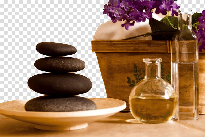 Stone massage Facial Day spa Therapy, massage transparent background PNG clipart