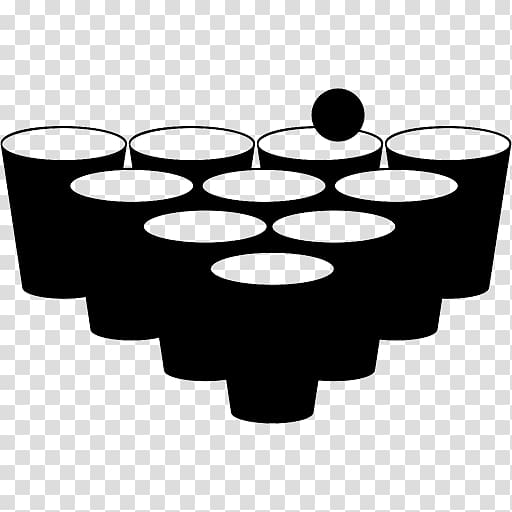 black beer pong illustration, Beer pong Beer pong Ping Pong , a cup of beer transparent background PNG clipart