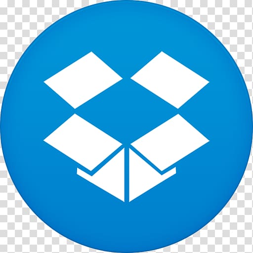 white box illustration, blue ball area symbol, Dropbox transparent background PNG clipart