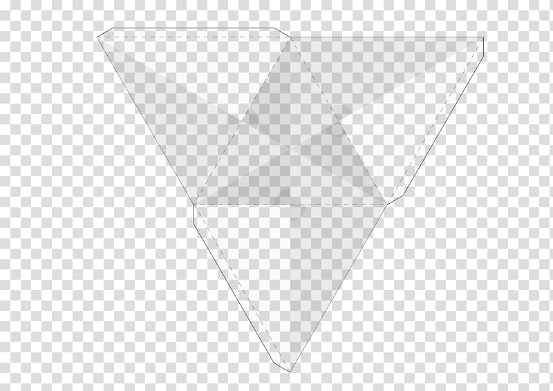 Line Triangle Origami, tetrahedral opening transparent background PNG clipart