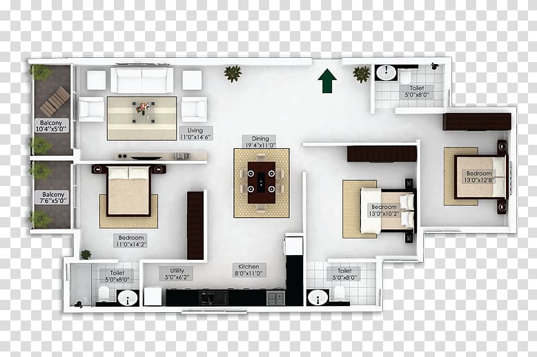 NorthernSky Properties Floor plan Arecaceae Palm-leaf manuscript, Multi Usable Colorful Brochure transparent background PNG clipart