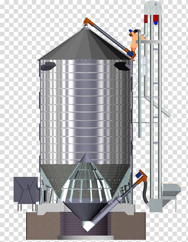 Silo Cereal Bucket elevator Grain elevator Conveyor system, others transparent background PNG clipart