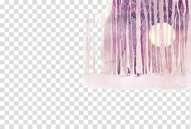 The Little Prince Illustrator Drawing Art Illustration, Purple Dream woods transparent background PNG clipart