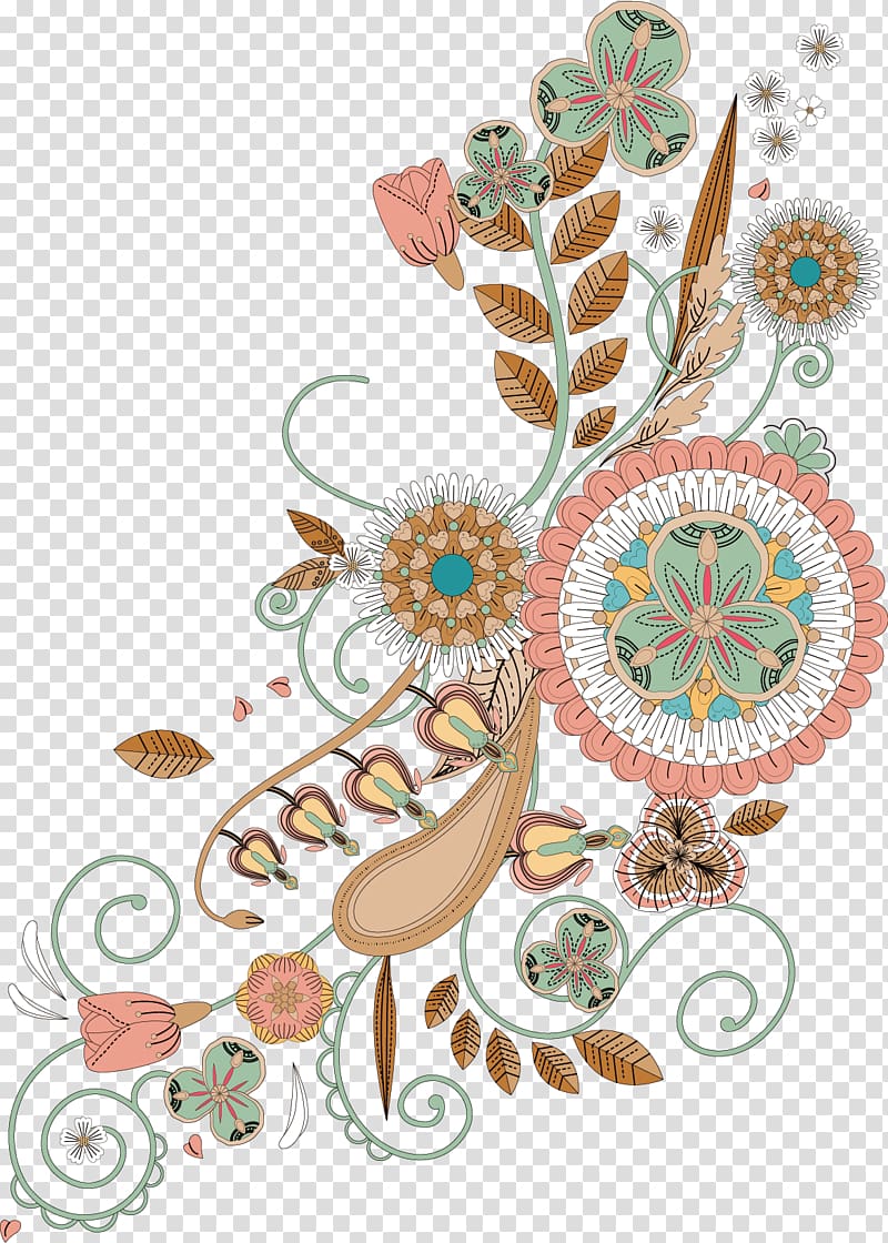 multicolored flower , Floral design Flower Illustration, Floral decoration transparent background PNG clipart
