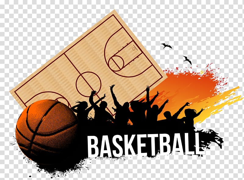 basketball logo, Basketball court Sport , blood Basketball transparent background PNG clipart