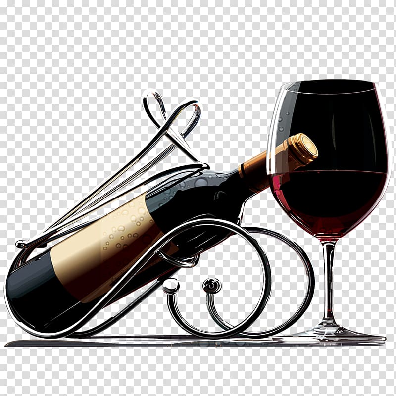 Red Wine Bottle Wine tasting, Tasting wine transparent background PNG clipart
