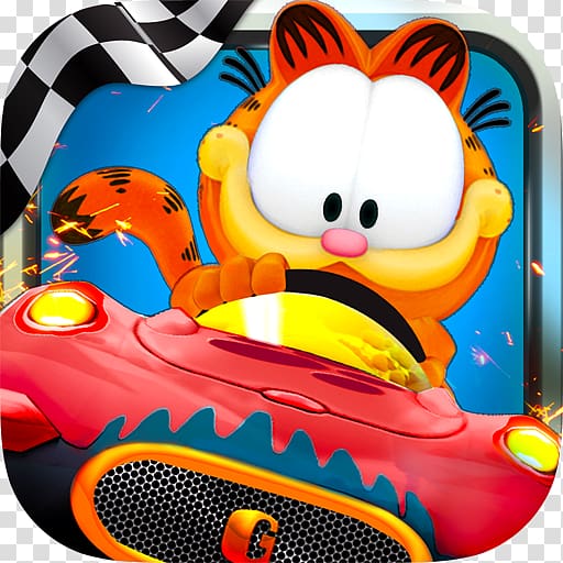 Garfield Kart Fast & Furry Odie RAINBOW Color by Number, 2D & 3D Pixel Art, android transparent background PNG clipart