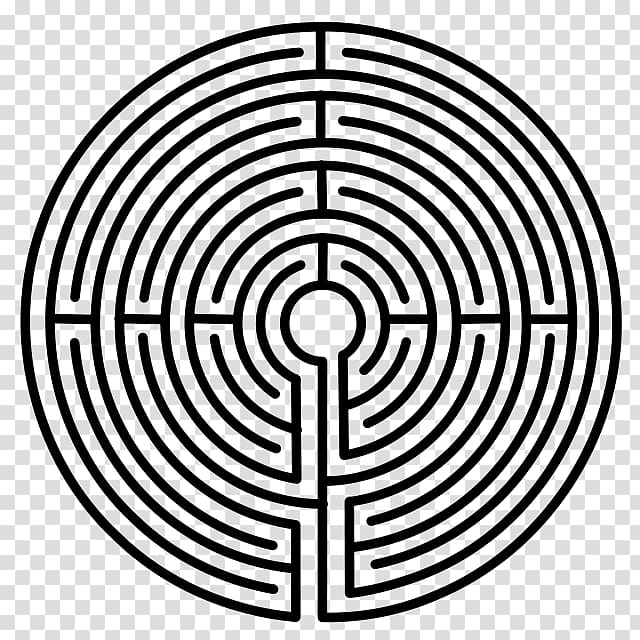 Daedalus Minotaur Chartres Cathedral labyrinth Knossos, labyrinth transparent background PNG clipart