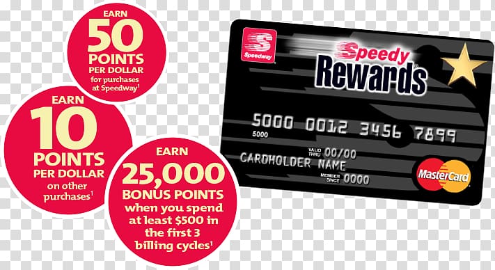 Speedy Rewards Speedway LLC Credit card Brand Mastercard, department store transparent background PNG clipart