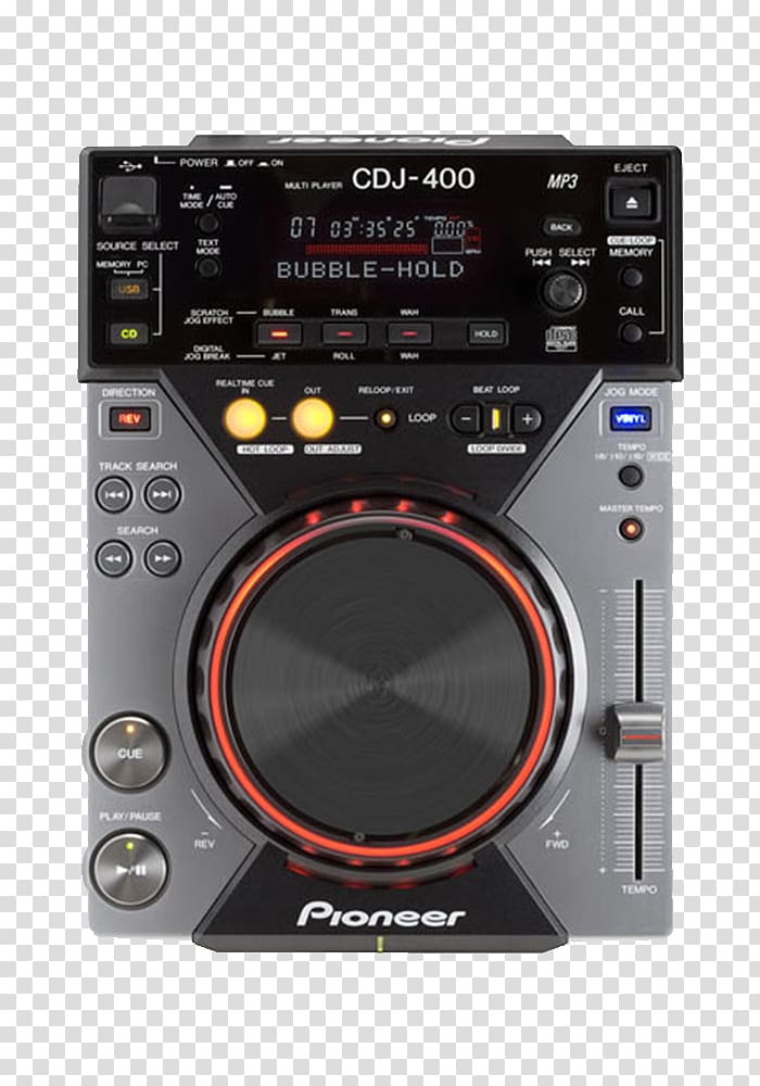 CDJ-400 Disc jockey DJM CD player, cdj transparent background PNG clipart