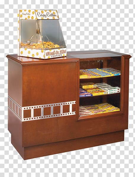 Concession stand Fizzy Drinks Cinema Popcorn, countertop confectionery display stands transparent background PNG clipart