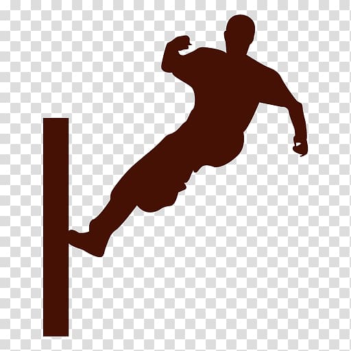 Parkour Jumping Silhouette Acrobatics Freerunning, walle transparent background PNG clipart