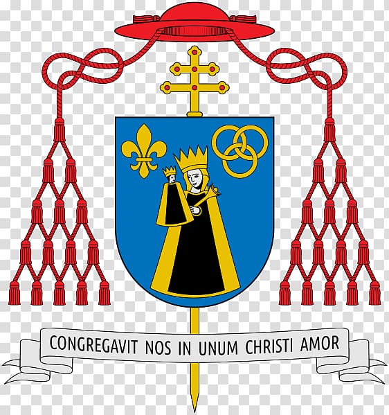 Coat of arms Cardinal Santa Lucia del Gonfalone Crest Escutcheon, transparent background PNG clipart
