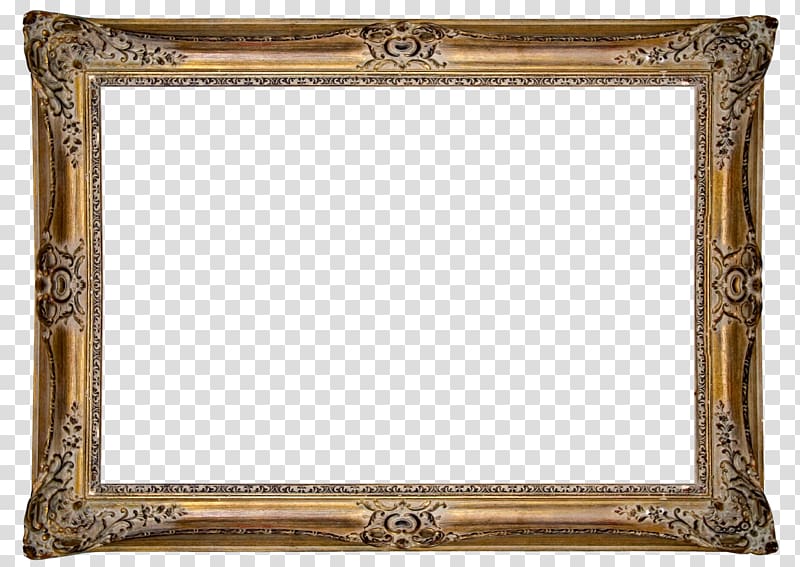 brown frame, frame .xchng Antique Gold, Fairy tale vintage frames transparent background PNG clipart