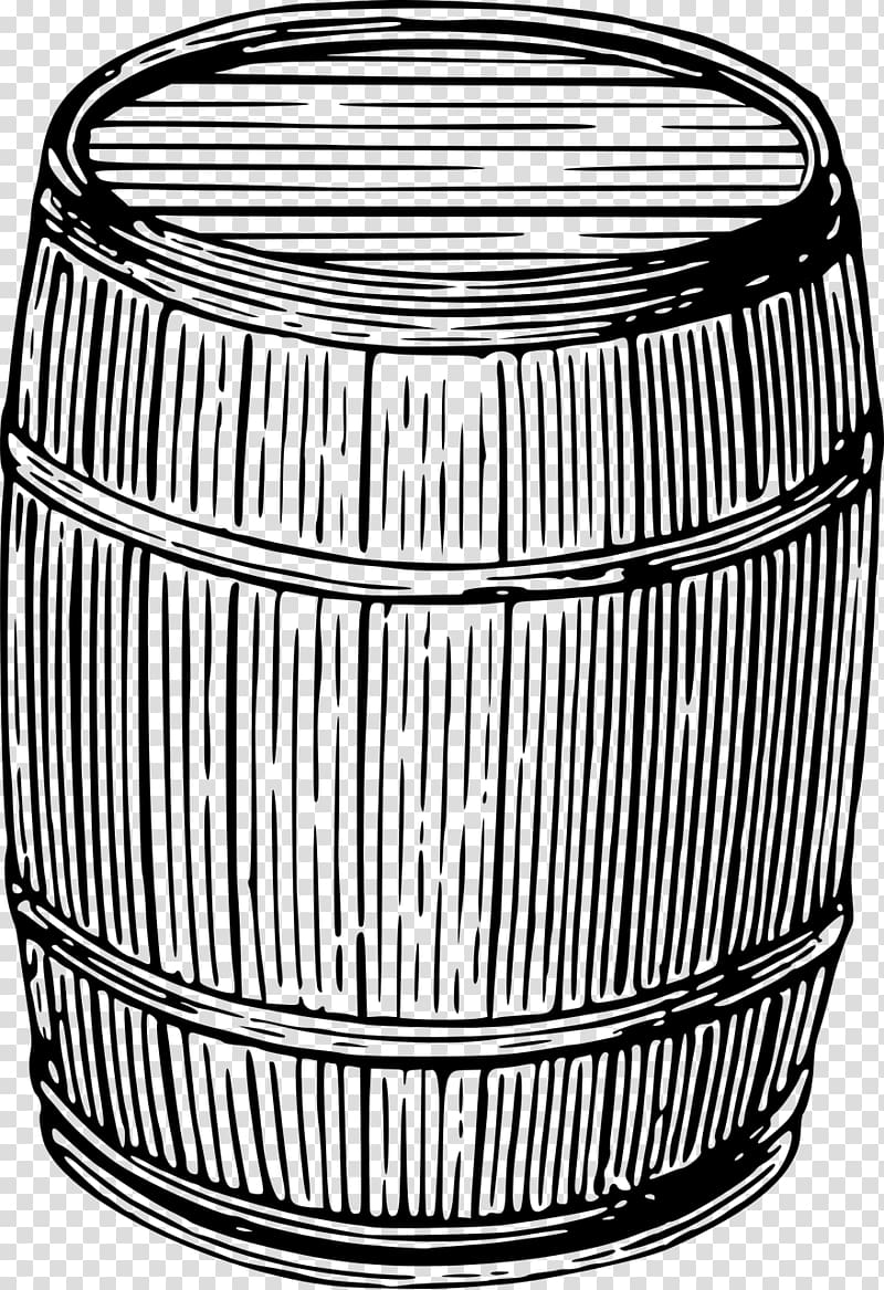 Wine Barrel Drawing, container transparent background PNG clipart