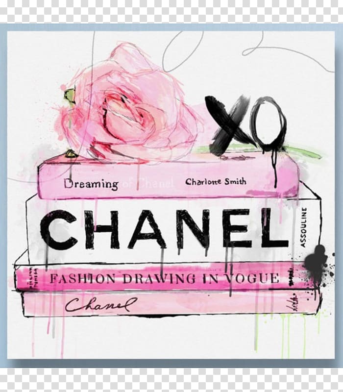 Chanel Canvas print Art Watercolor painting, chanel transparent background PNG clipart