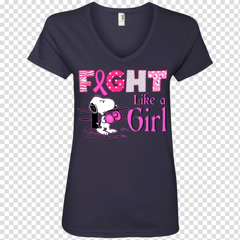 T-shirt Hoodie Neckline Sleeve Gildan Activewear, Fight Like A Girl transparent background PNG clipart