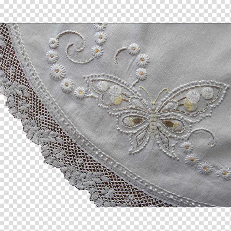 Doily Embroidery Lace Paper Crochet, vintage lace transparent background PNG clipart