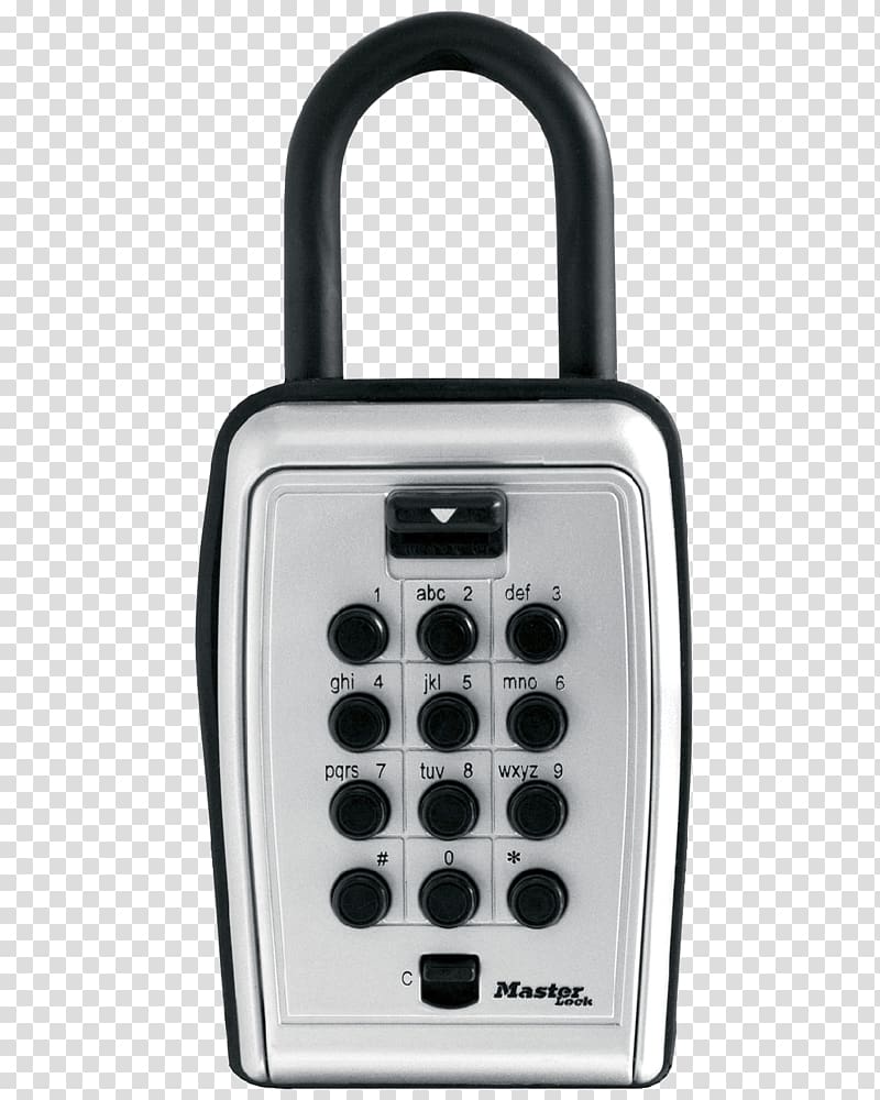 Master Lock Box Combination lock Key, box transparent background PNG clipart