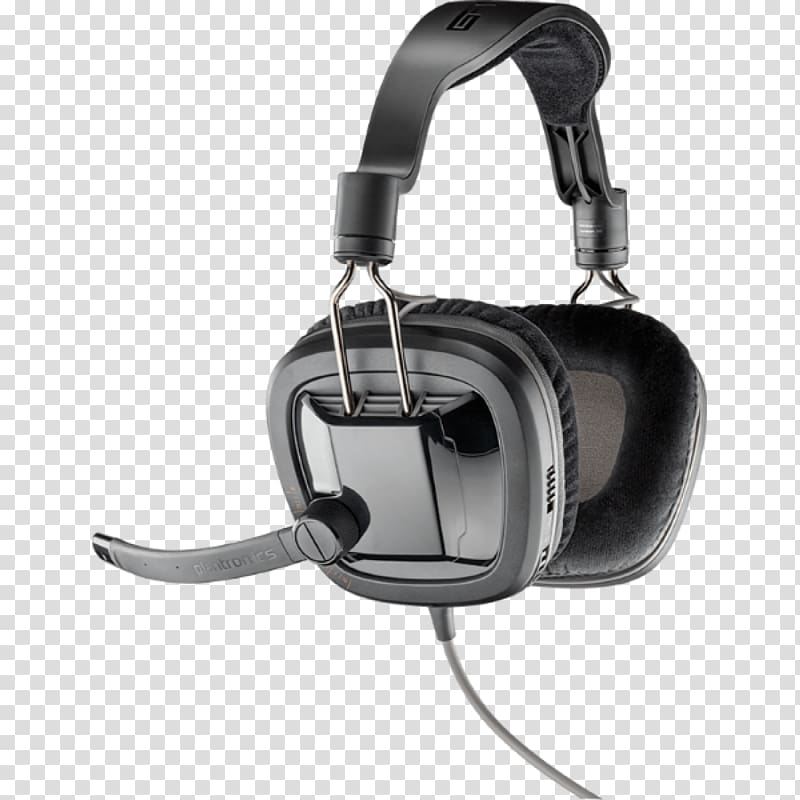 Headphones Microphone Video game Plantronics Gamecom, stereo transparent background PNG clipart