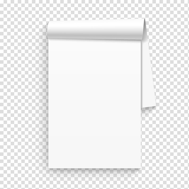 white paper illustration, Paper Rectangle, notepad transparent background PNG clipart