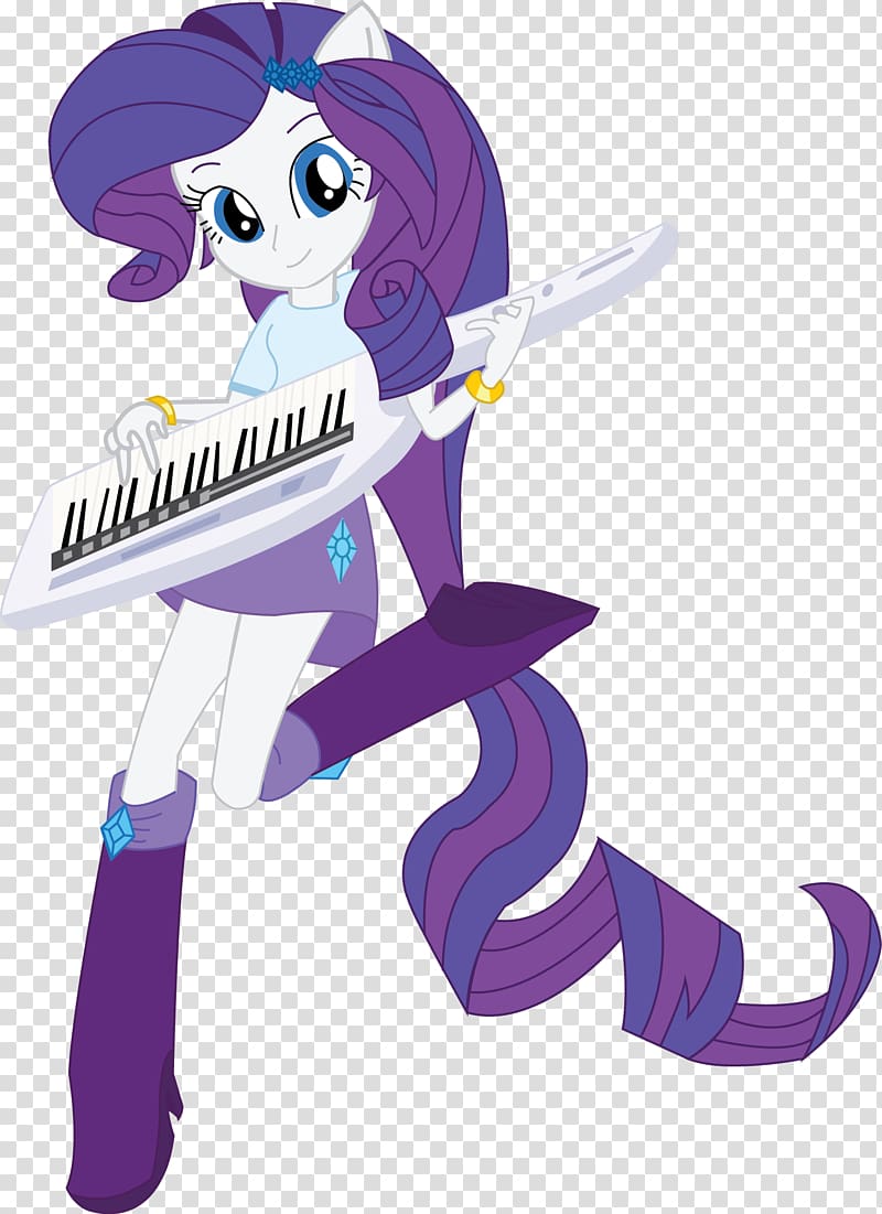 Rarity Applejack My Little Pony: Equestria Girls Sweetie Belle, keyboard player transparent background PNG clipart