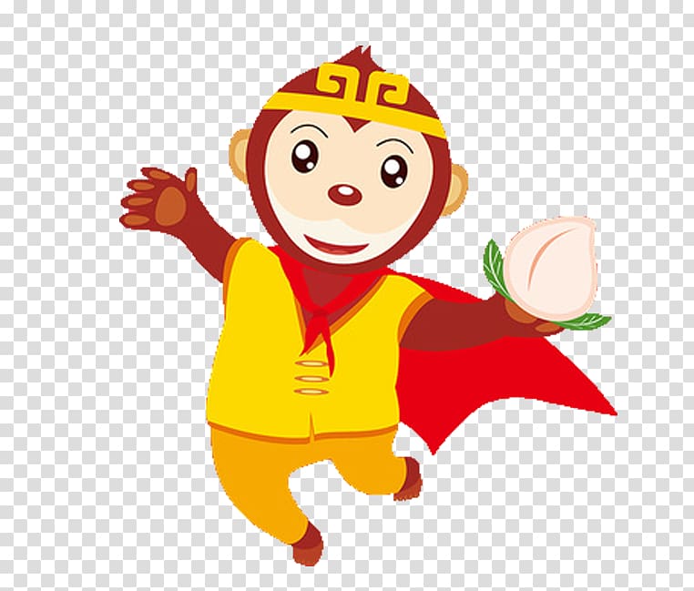 Sun Wukong Journey to the West Monkey, 2016 Year of the Monkey transparent background PNG clipart