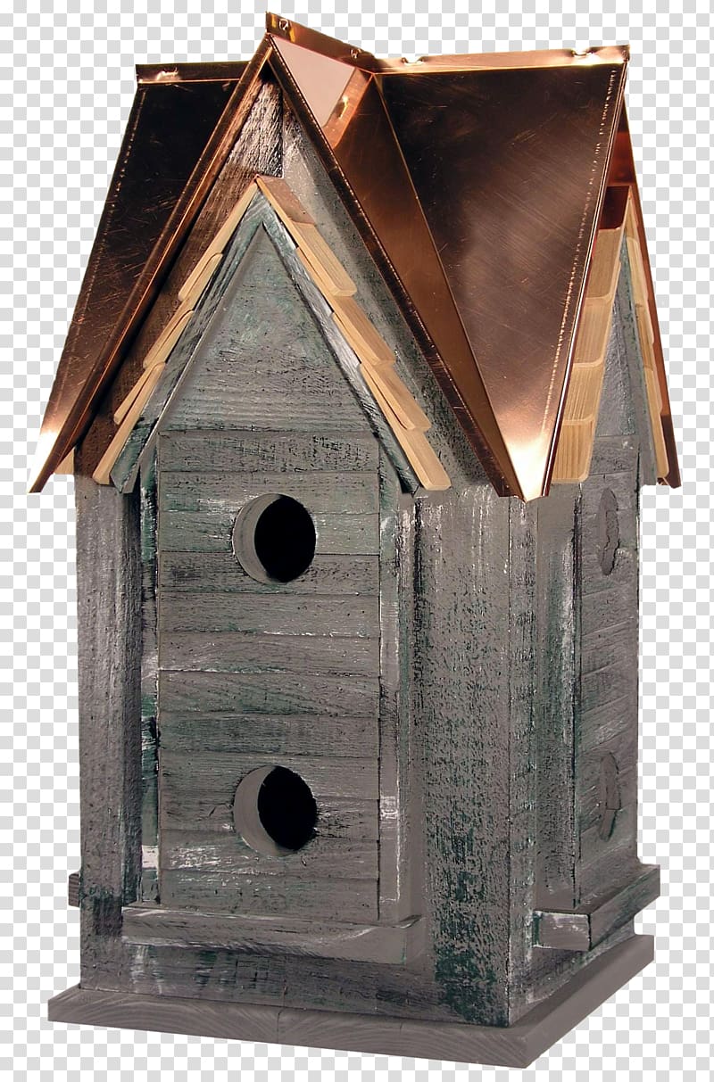 Nest box House Bird Feeders Roof, copper transparent background PNG clipart