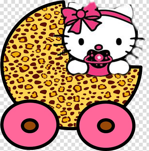 Hello Kitty YouTube Baby shower, Baby leopard transparent background PNG clipart