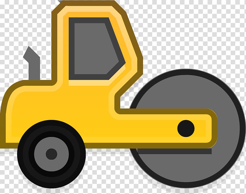 Steamroller Caterpillar Inc. Heavy Machinery Road roller , Construction Vehicle transparent background PNG clipart