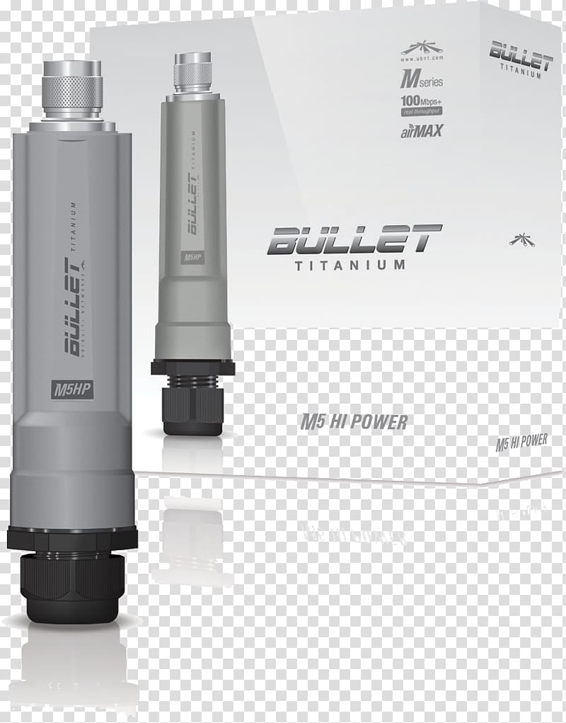 Ubiquiti Networks Ubiquiti Bullet M5 Titanium Ubiquiti Bullet M2 Titanium BM2-Ti Ubiquiti AirMax Bullet M5 BULLETM2-HP,Ubiquiti 2.4GHz Bullet, bullet flash transparent background PNG clipart