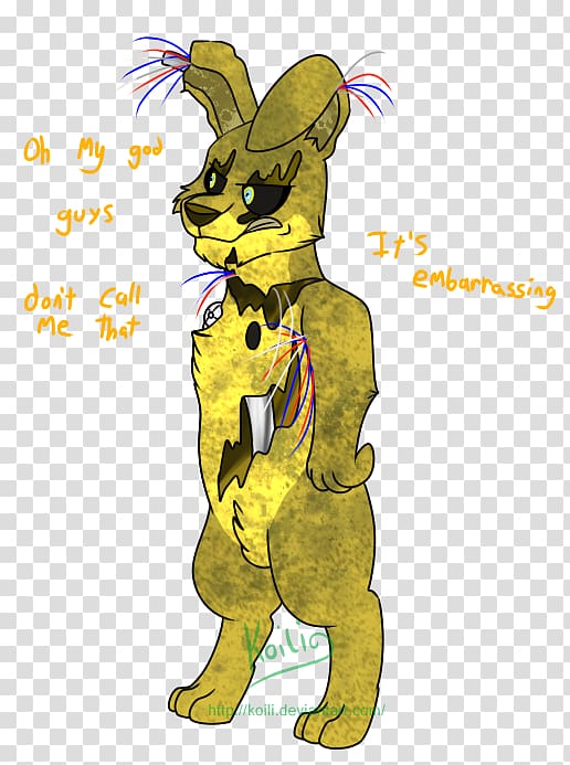 Five Nights at Freddy\'s 3 Animatronics Drawing Art, bad bunny transparent background PNG clipart