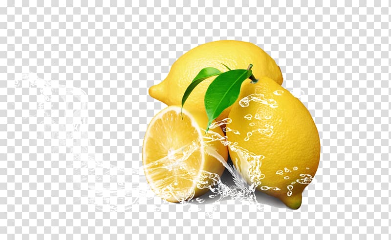 three lemon fruits, Juice Tea Soft drink Lemon, Lemonade Flowers transparent background PNG clipart