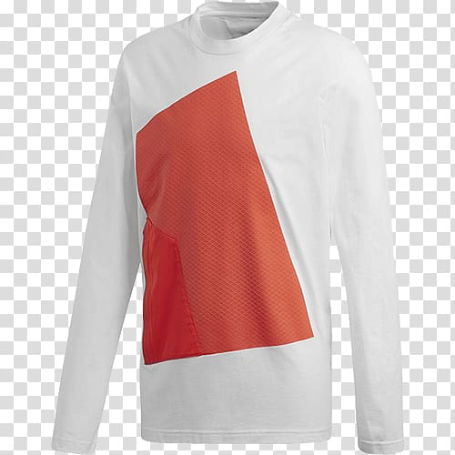 Long-sleeved T-shirt Adidas White, adidas creative transparent background PNG clipart