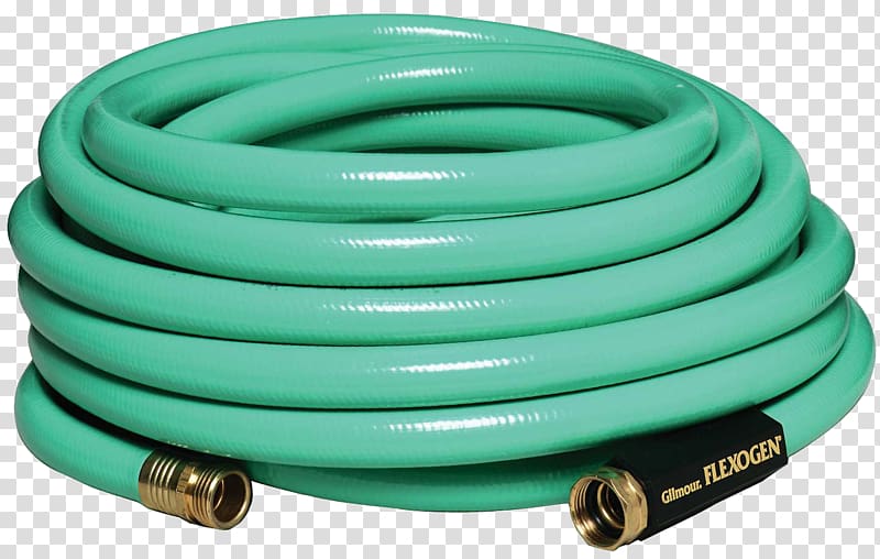 green Flexogen garden hose, Garden Hoses Pressure Washers Tap, hose transparent background PNG clipart