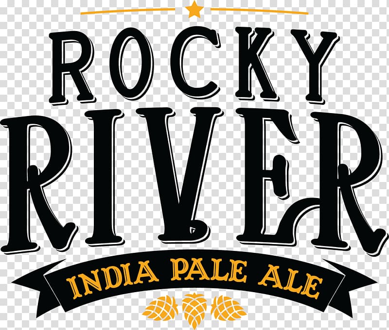 Rocky River India pale ale Brewery Logo, rocky transparent background PNG clipart