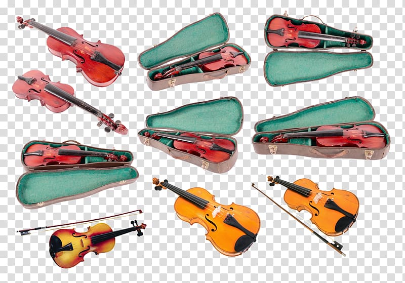 Violin Musical instrument, The violin in the box transparent background PNG clipart
