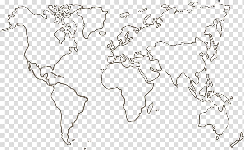 World Map Coloring book Geography Carte du monde, map transparent background PNG clipart