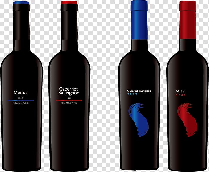 Dessert wine Red Wine Liqueur Bottle, Wine bottles material transparent background PNG clipart