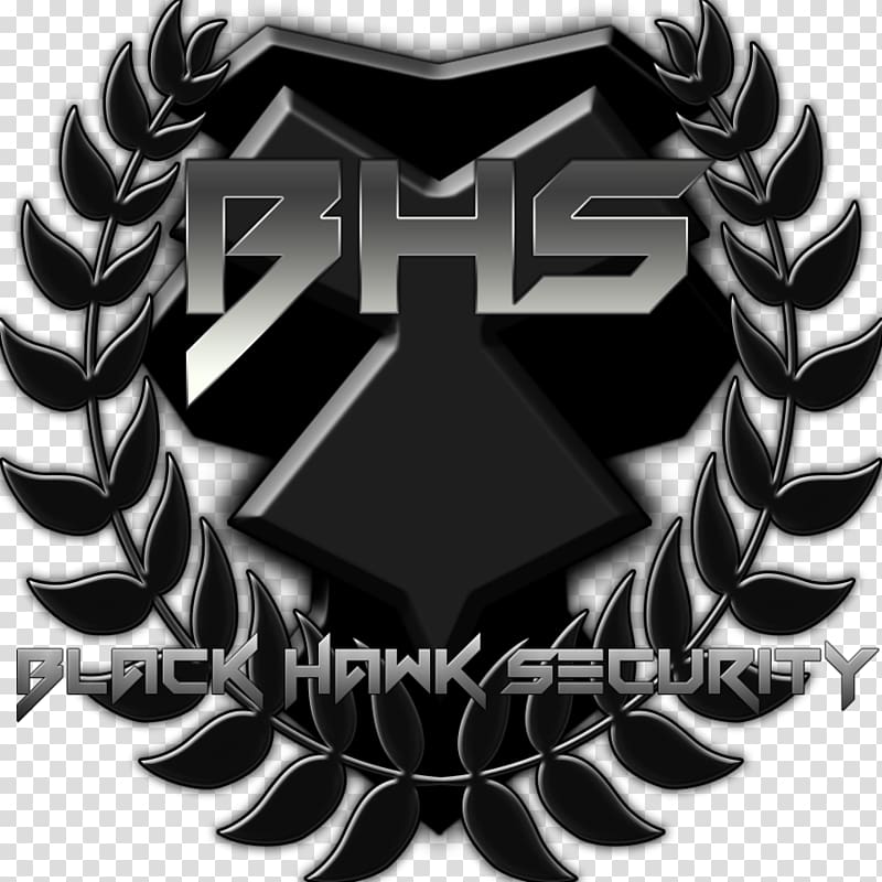Logo Emblem Security White, Black Hawk transparent background PNG clipart