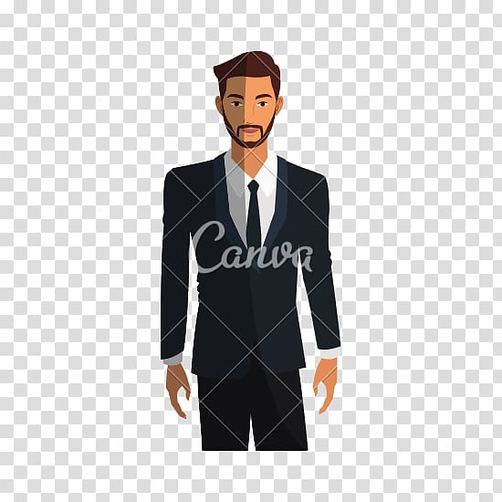 Suit Graphic design, cartoon businessman transparent background PNG clipart