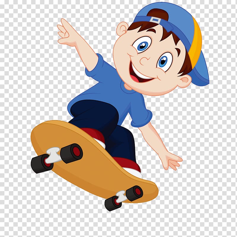 Cartoon Skateboarding , Cartoon skateboard boy transparent background PNG clipart